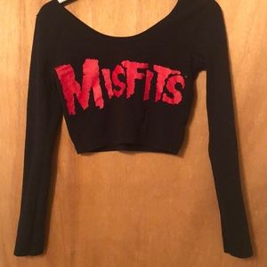Misfits Long Sleeve Crop